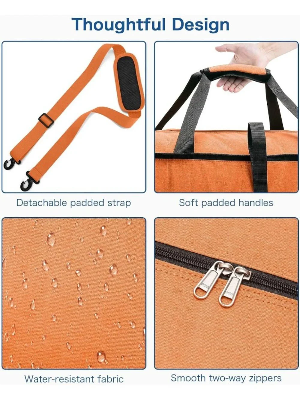 Extra Large 80L Waterproof Duffle Bag for Travel, Foldable with Shoe Compartment